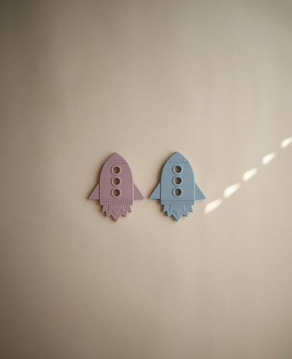 Силиконовый прорезыватель BIBS Rocket Cloud 2