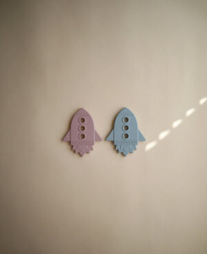 Силиконовый прорезыватель BIBS Rocket Lilac 6