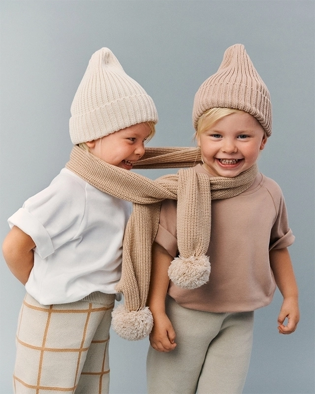 Шапка детская Loomknits Бежевый 2