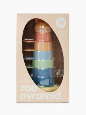 Развивающая игрушка пирамидка Happy baby, ZOO PYRAMID 24