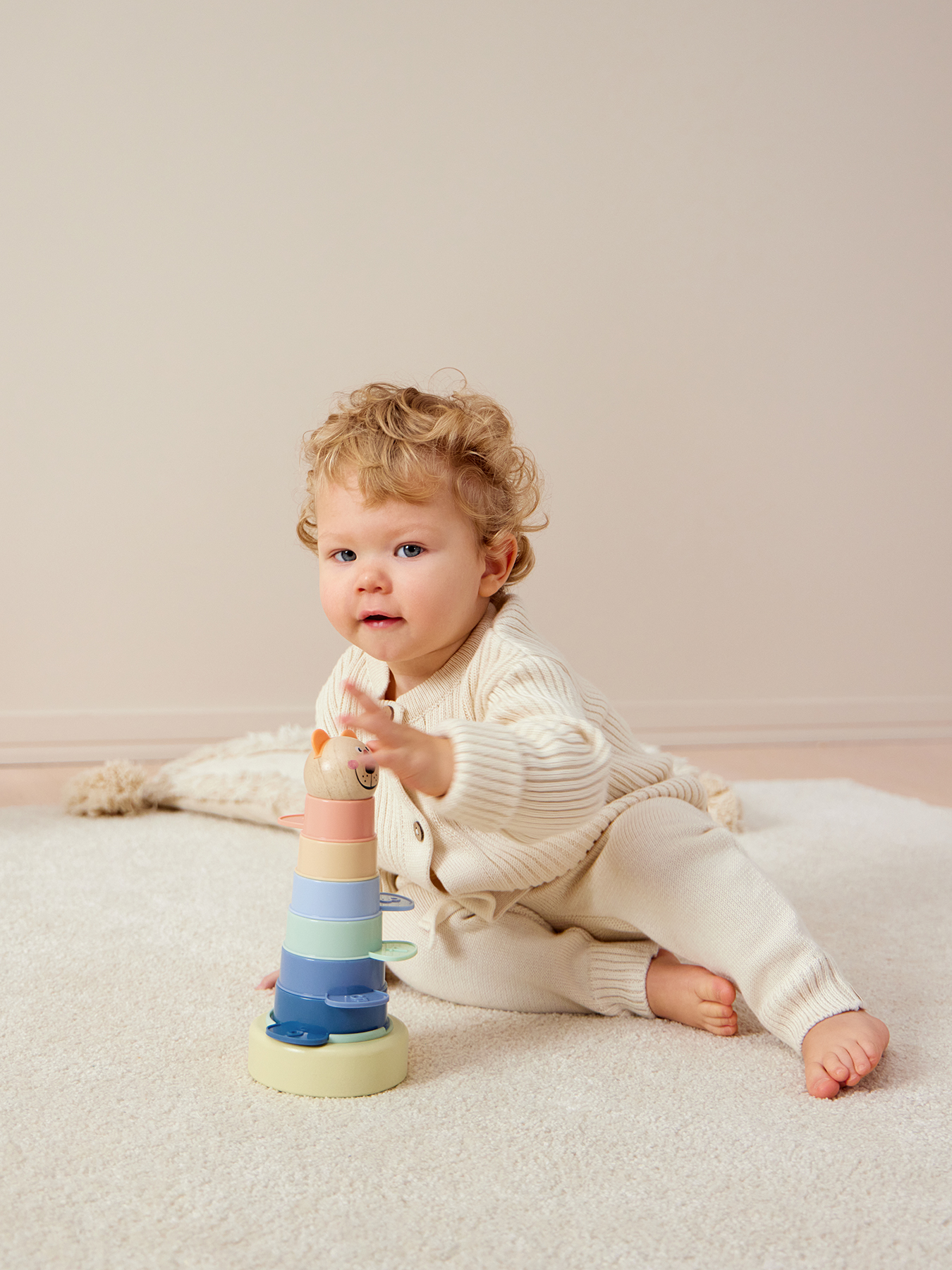 Развивающая игрушка пирамидка Happy baby, ZOO PYRAMID 2