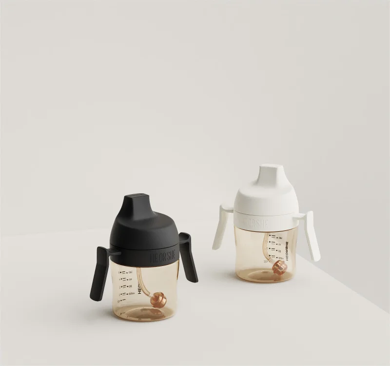 Поильник из силикона и пластика HEORSHE 210 мл 5