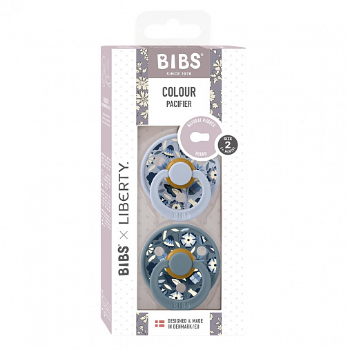 Набор пустышек латексных BIBS Liberty Colour, 2 шт. - Bobo, 6+ мес. 2