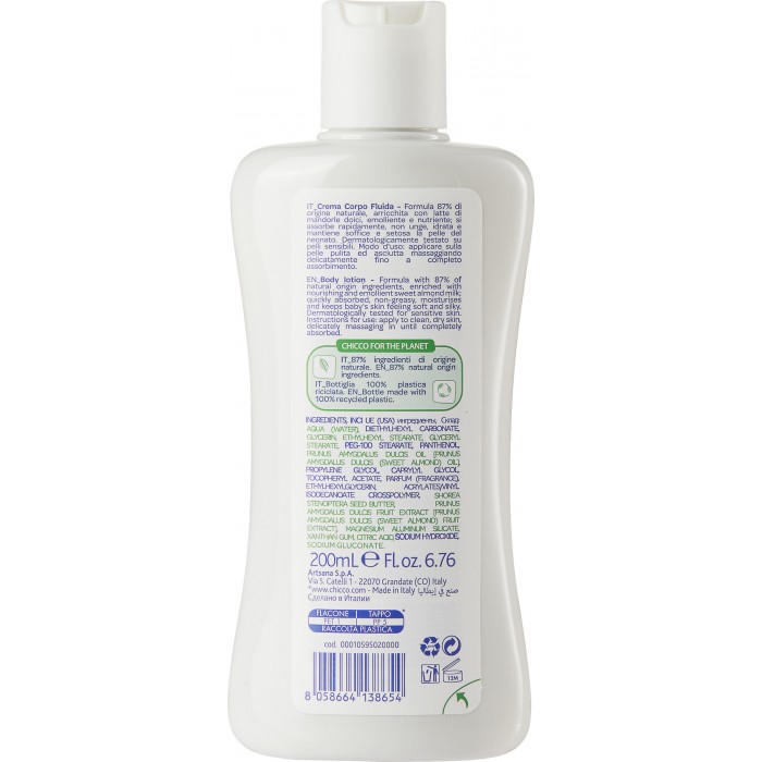 Лосьон для тела Chicco Baby Moments 200 мл 3