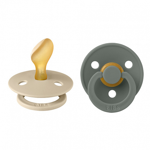 Набор пустышек латексных BIBS Colour Anatomical, 2 шт. 0+ мес. 1