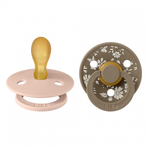 Набор пустышек латексных BIBS Liberty Colour Anatomical, 2 шт. - Eloise, 0+ мес. 1
