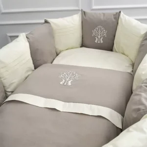 Комплект из 6 предметов для овальной и прямоугольной кроватки "Organic baby cotton" (М) 20