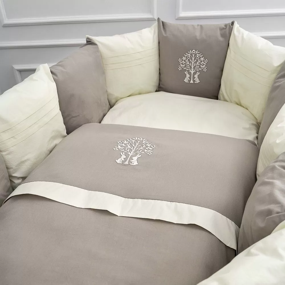 Комплект из 6 предметов для овальной и прямоугольной кроватки "Organic baby cotton" (М) 10