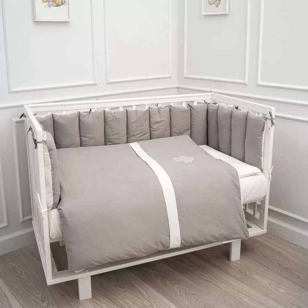 Комплект из 6 предметов Lappetti "Organic baby cotton" для прямоугольной кроватки (М) 1