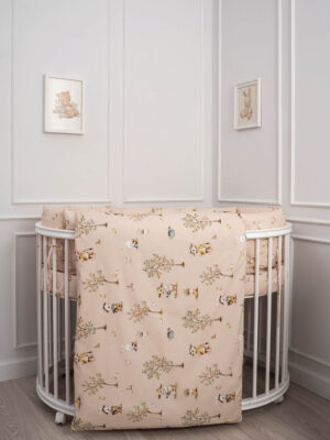 КПБ 6 предметов для овальной и прямоугольной кроватки Lappetti village (М) 3