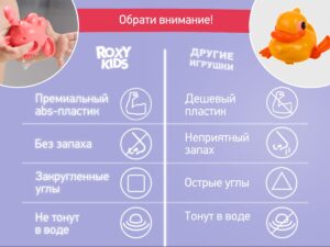 Игрушки для ванной заводные Roxy Kids 3 шт (птичка, краб, пингвин) 23