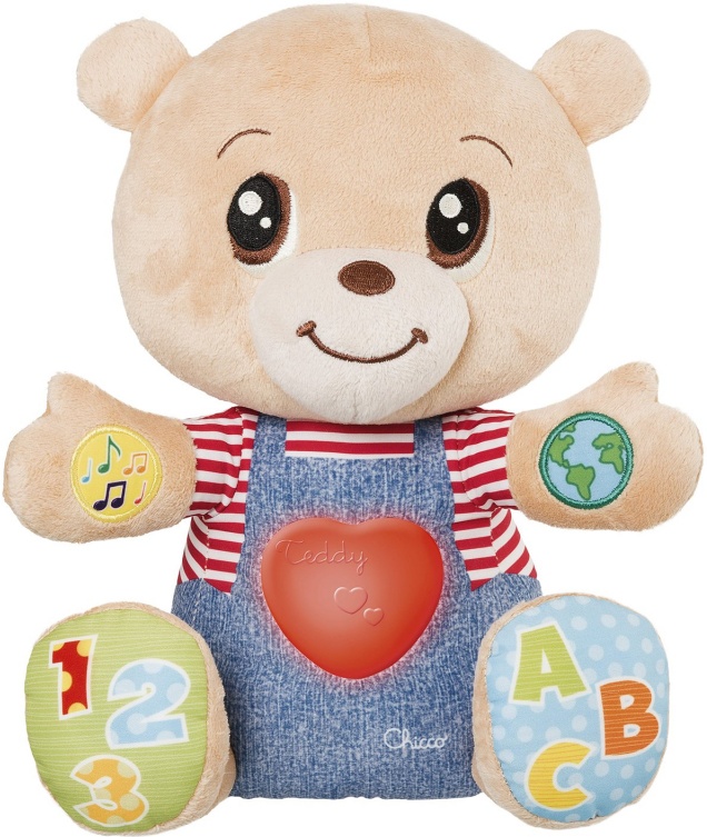 Мишка говорящий Chicco Teddy Emotion (русс/ англ) 1