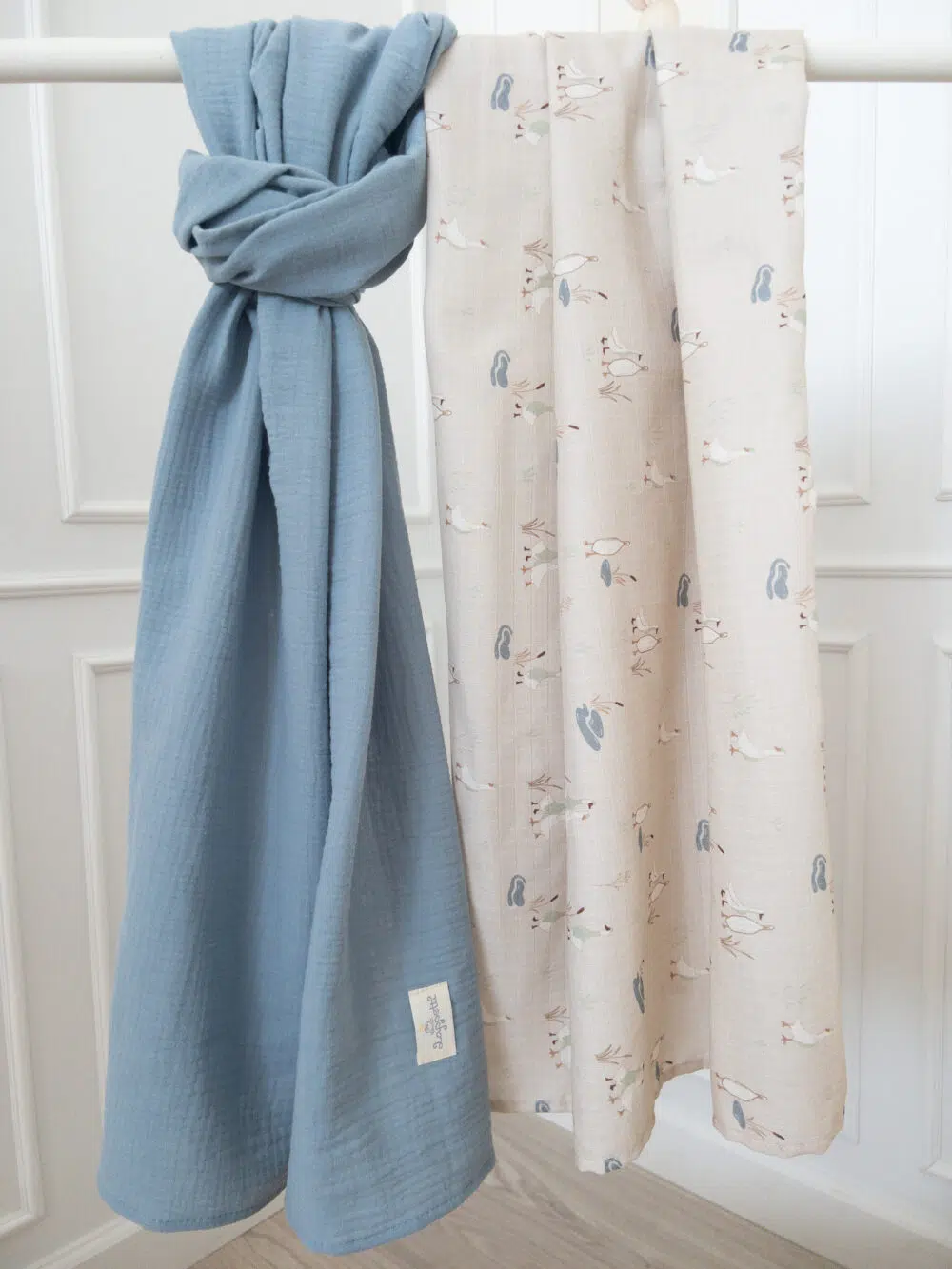 Набор пеленок из муслина 2 шт."Утки" 1