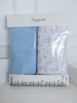 Набор пеленок из муслина 2 шт. Lapetti "Кролик Лаппин" (М) 4