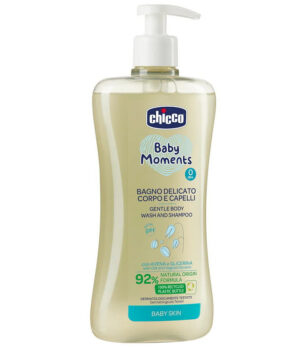 Нежная пена для тела и волос Chicco Baby Moments 500 мл 8