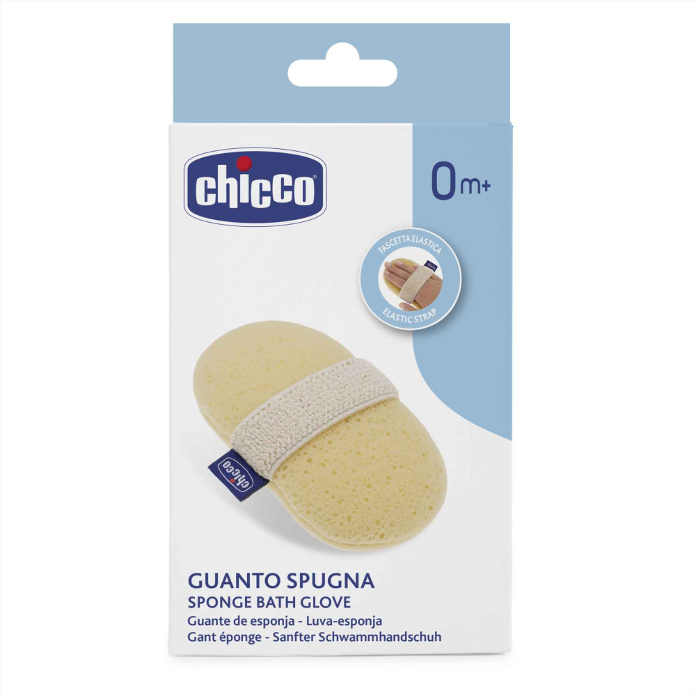 Губка для купания Chicco (спонж-рукавичка) 0м+ 3