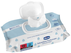 Салфетки влажные очищающие Chicco с клапаном, 72 шт. 4
