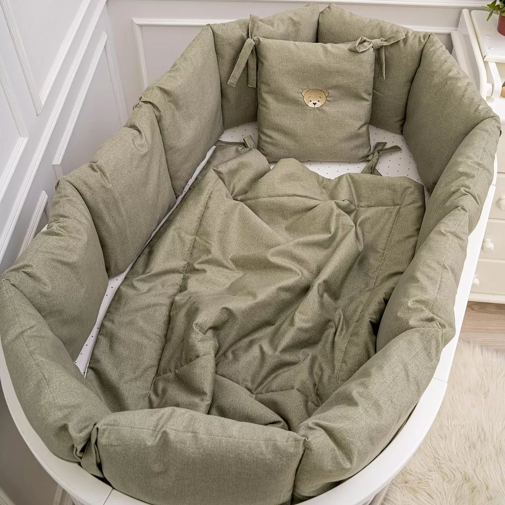 Набор 4 предмета для овальной и прямоугольной кроватки "Сканди " (М) 6