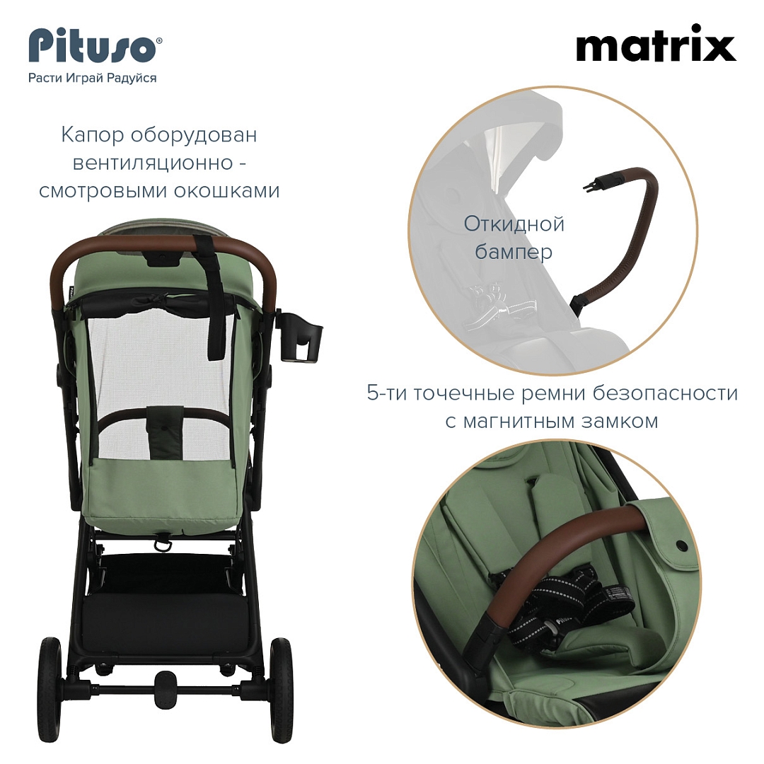 Коляска прогулочная Pituso Matrix 20