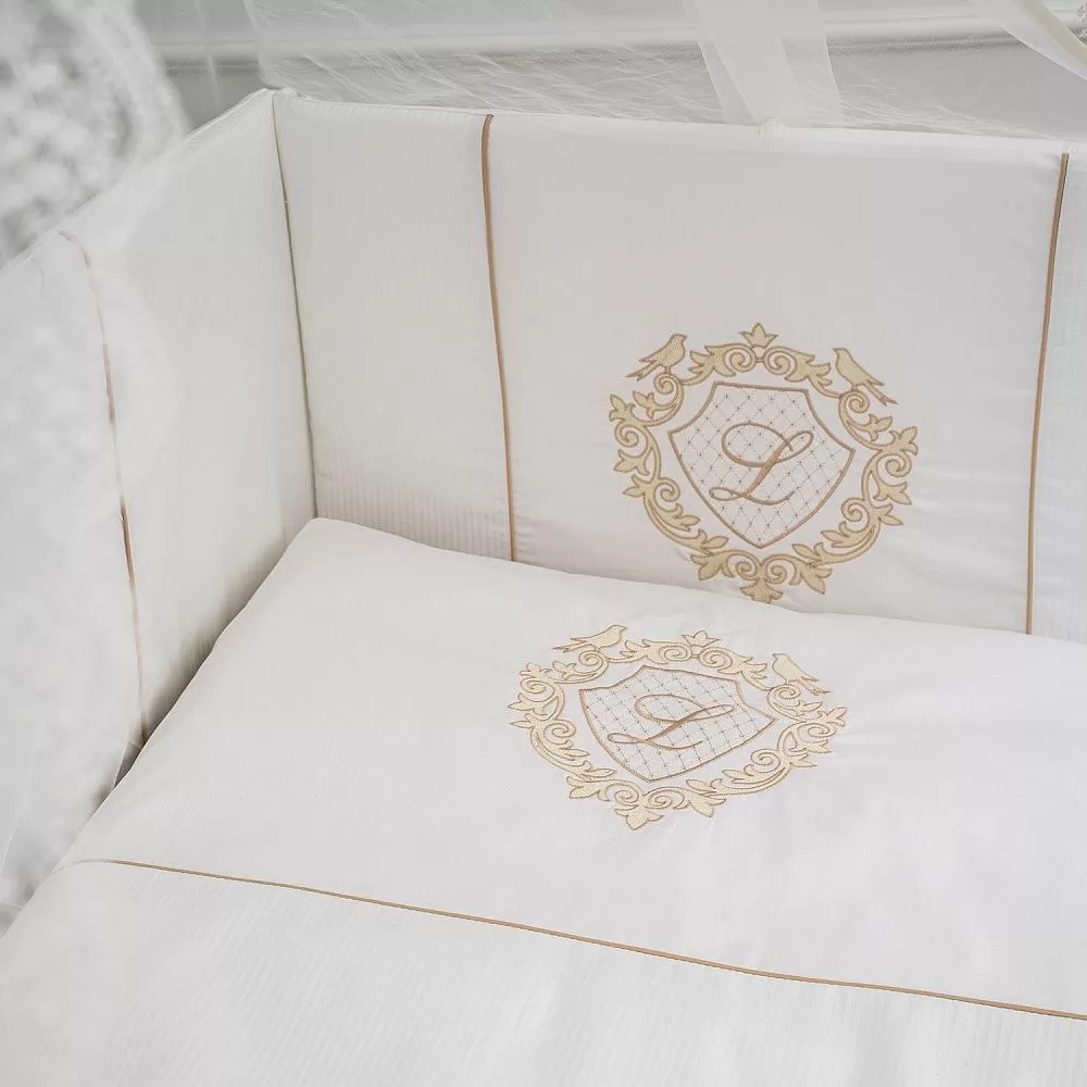 Комплект постельных принадлежностей для прямоугольной кроватки 6 предметов "Лаппетти" (М) 2