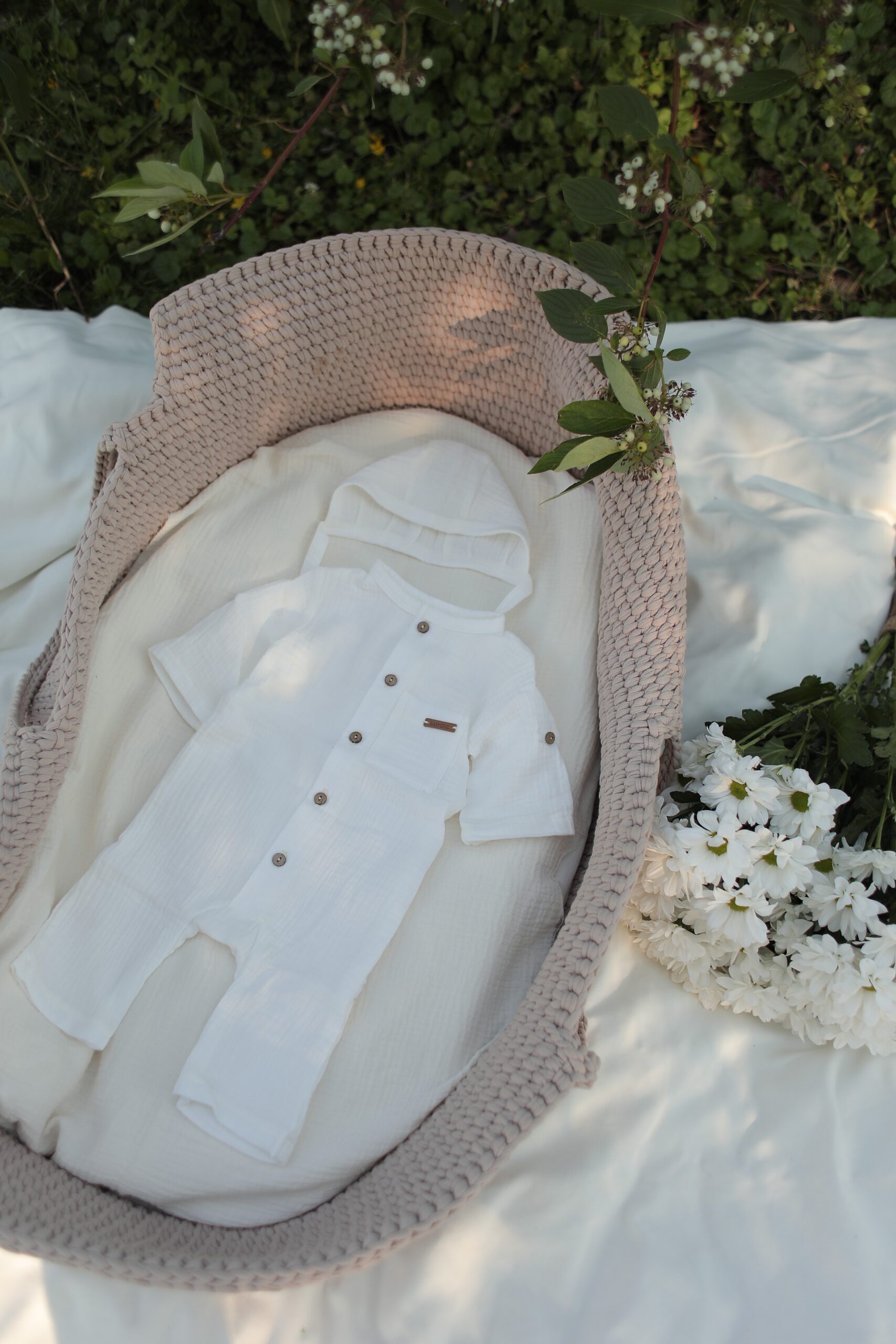 Комплект на выписку Babyedel 4 предмета для мальчика, муслин 6