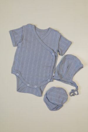 Боди MATUSHKIN на запах, короткий рукав, трансферная рибана 10