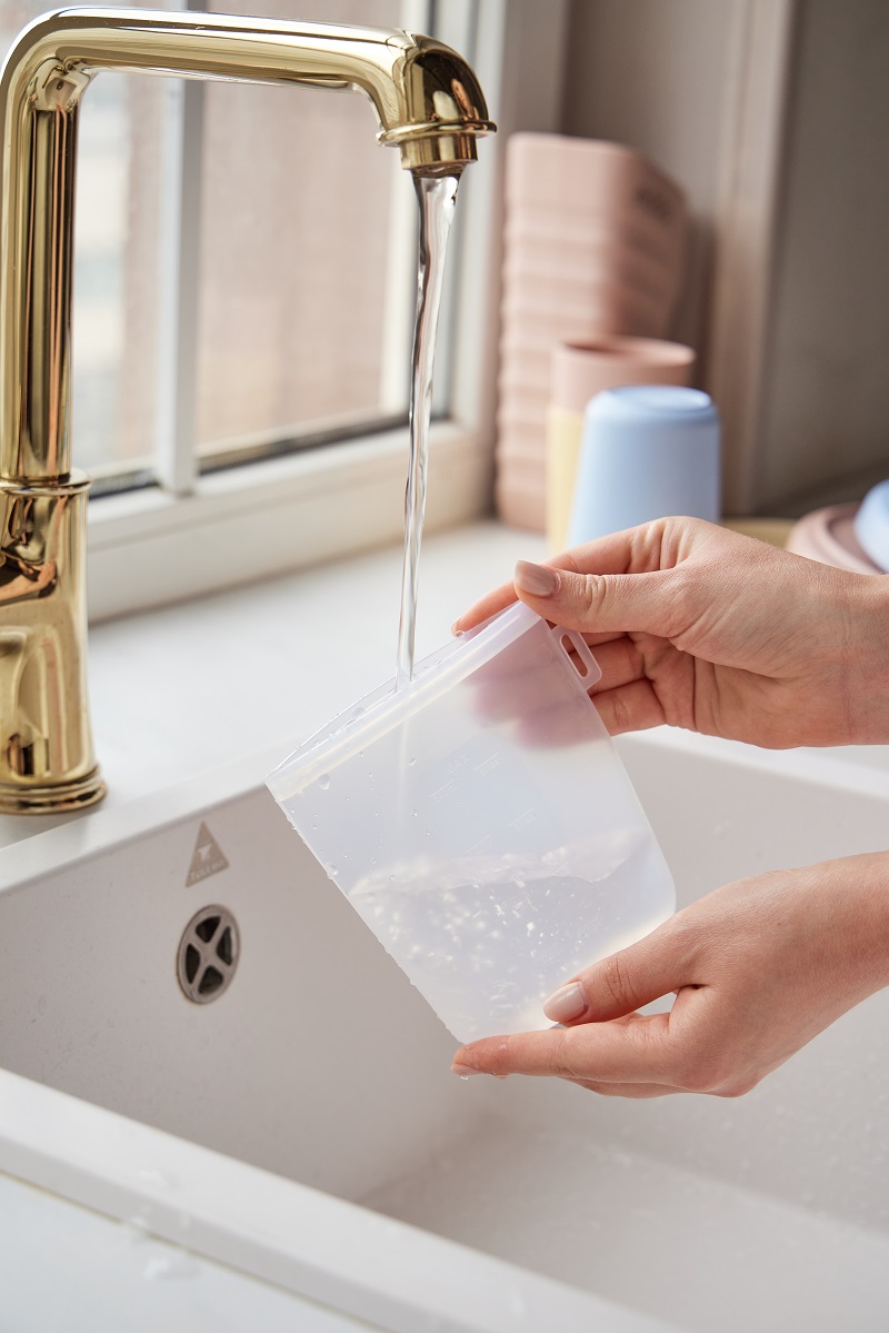 Набор силиконовых пакетов Edda для грудного молока, 4 шт, 240 мл 2