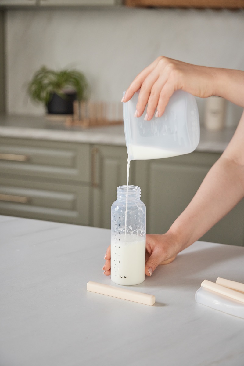 Набор силиконовых пакетов Edda для грудного молока, 4 шт, 240 мл 4