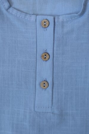 Рубашка MATUSHKIN на трех пуговицах, короткий рукав, хлопок 5 Рубашка голубая