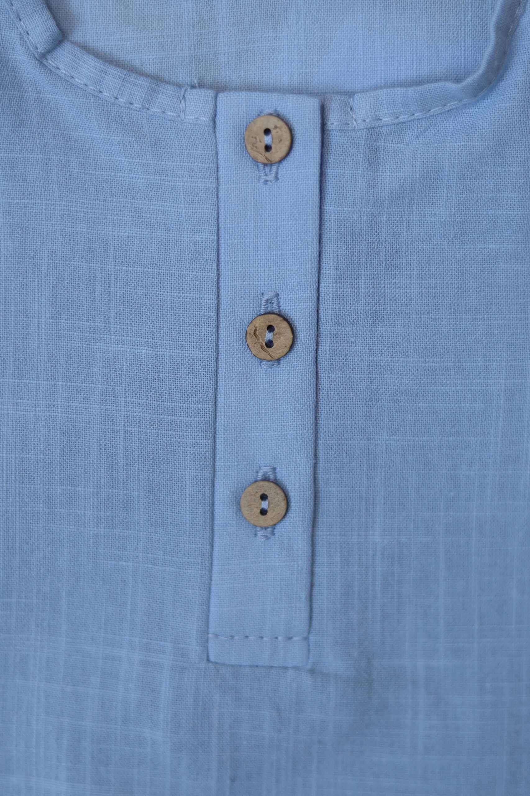 Рубашка MATUSHKIN на трех пуговицах, короткий рукав, хлопок 2 Рубашка голубая