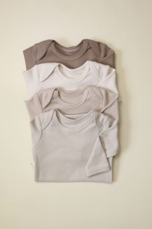 Боди MATUSHKIN на запах, длинный рукав, швы наружу, интерлок-лапша