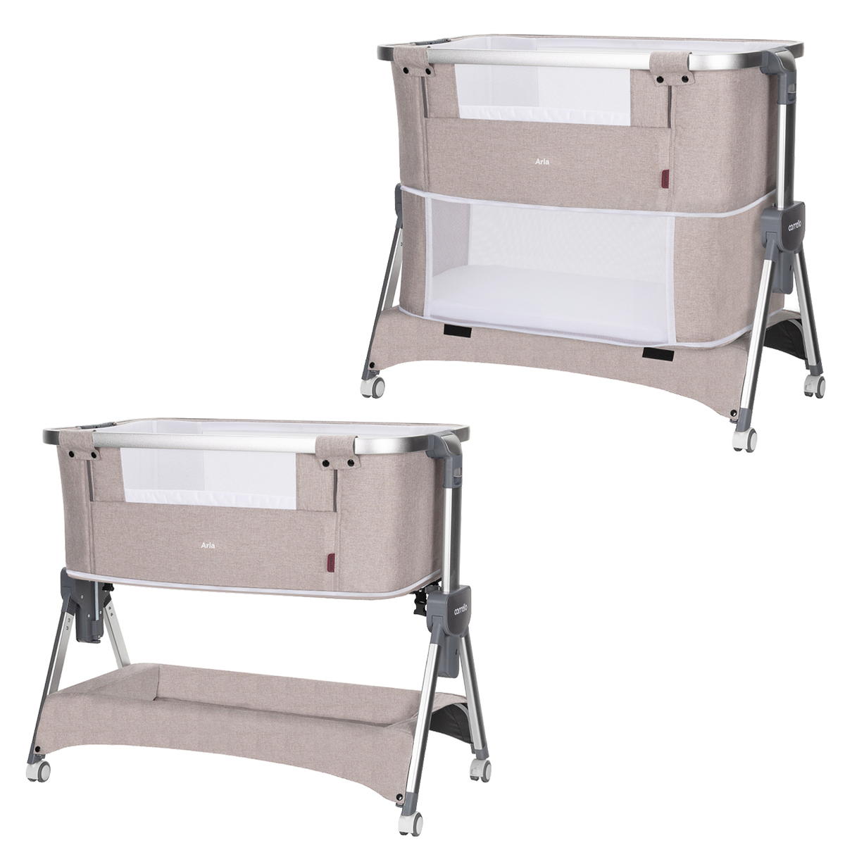 Кроватка-манеж приставная Carrello Aria 3в1 1