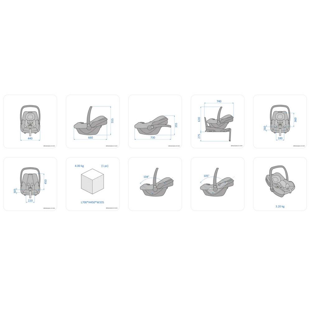 Автокресло группы 0+ Maxi-Cosi CabrioFix i-size 7