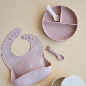 Секционная тарелка на присоске Edda, Пудра 14