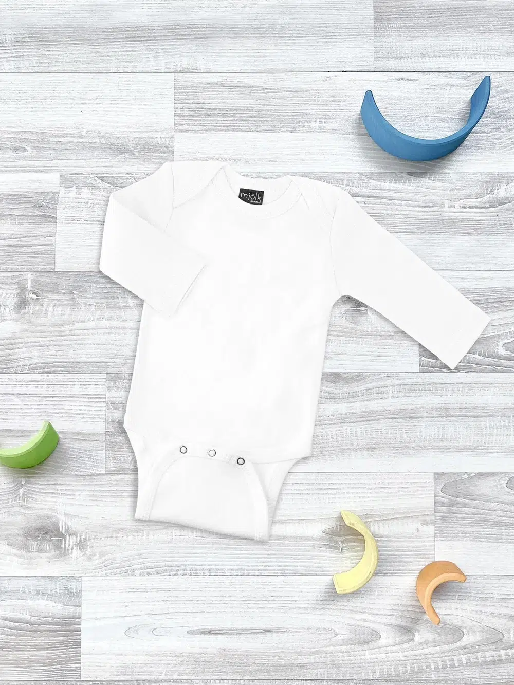 Боди Mjolk White с длинным рукавом (М) 1