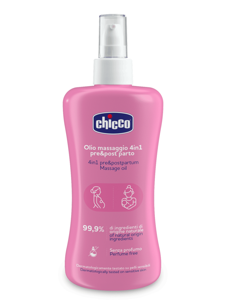 Массажное масло Chicco 4в1 от растяжек 1