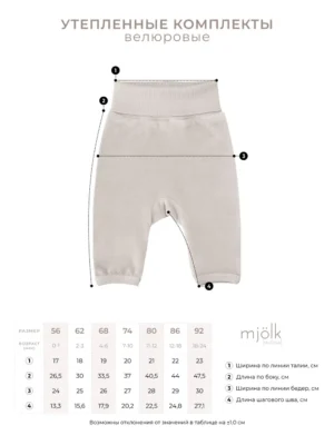 Велюровый комплект Mjolk Baby Blue (М) 6