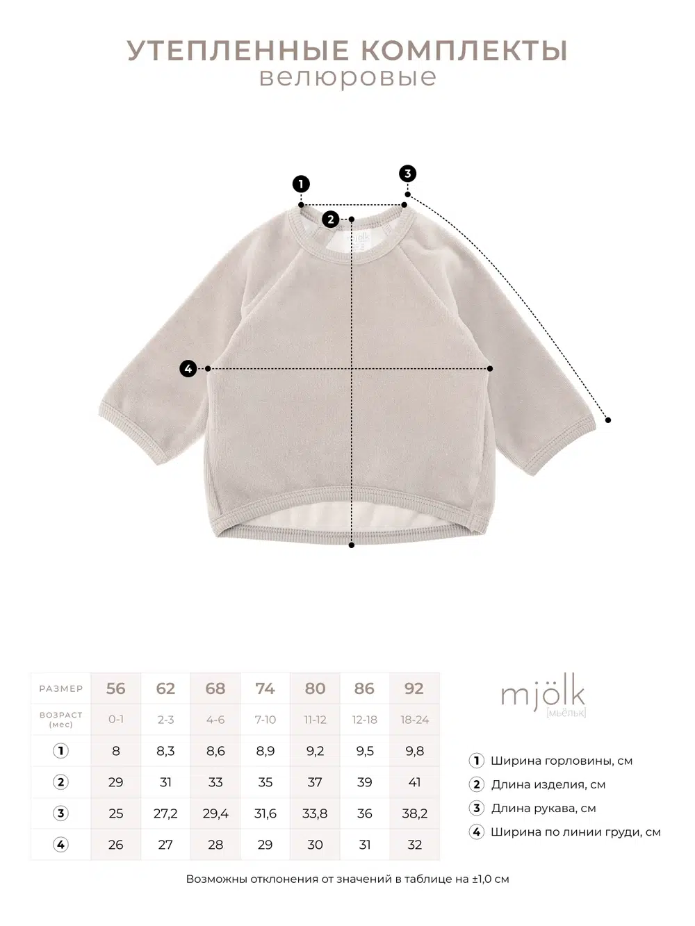 Велюровый комплект Mjolk Baby Blue (М) 2