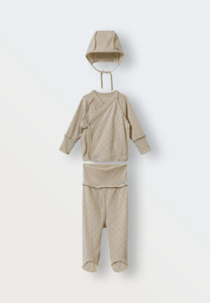 Комплект из ажура Toucankids 3 предмета (распашонка-ползунки-чепчик)