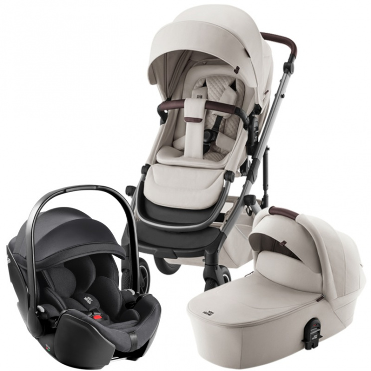 Комплект 3в1 Britax Roemer коляска SMILE 5Z LUX + автокресло BABY-SAFE PRO Classic|Deep Black 1